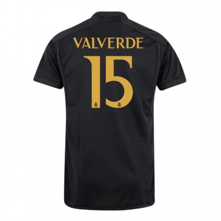 Virallinen pelipaita Real Madrid Valverde 15 Kolmas 2023-24 Lyhythihainen - Miesten